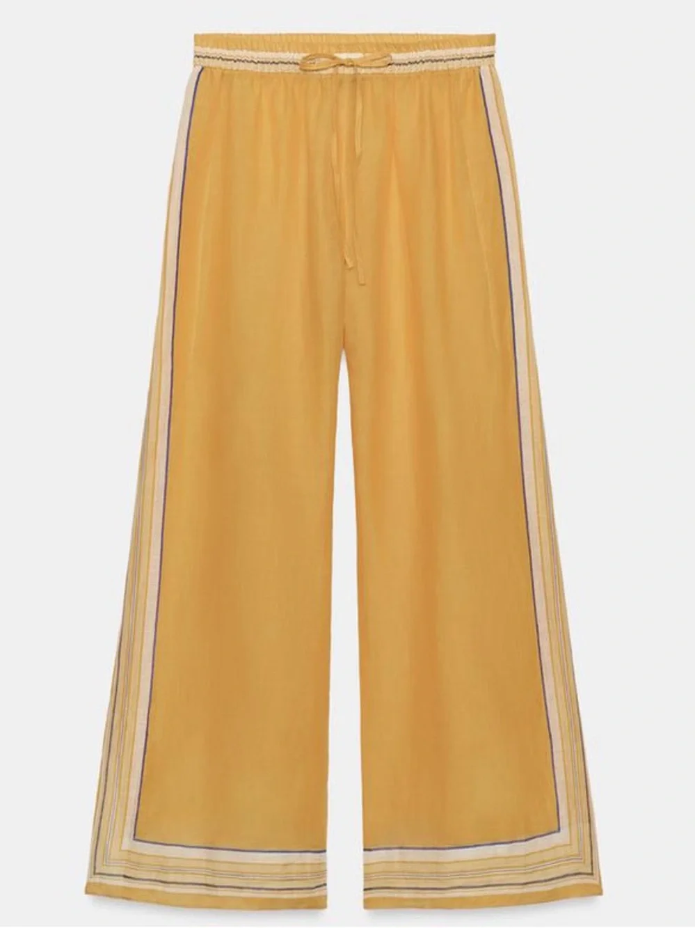 ZARA CO-ORD SET 100% RAMIE PLAID TUNIC AND PANTS ZW COLLECTION